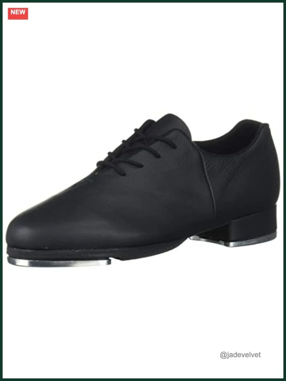 Synthetic Leather Tap Dance Shoes with Pre-attached Taps
